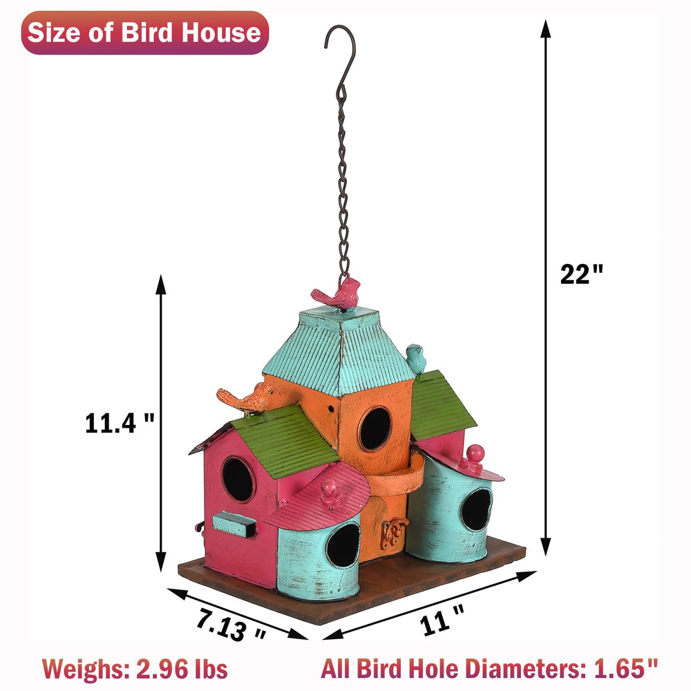 MOCOME roof detail with perched bird decorations adding garden charm