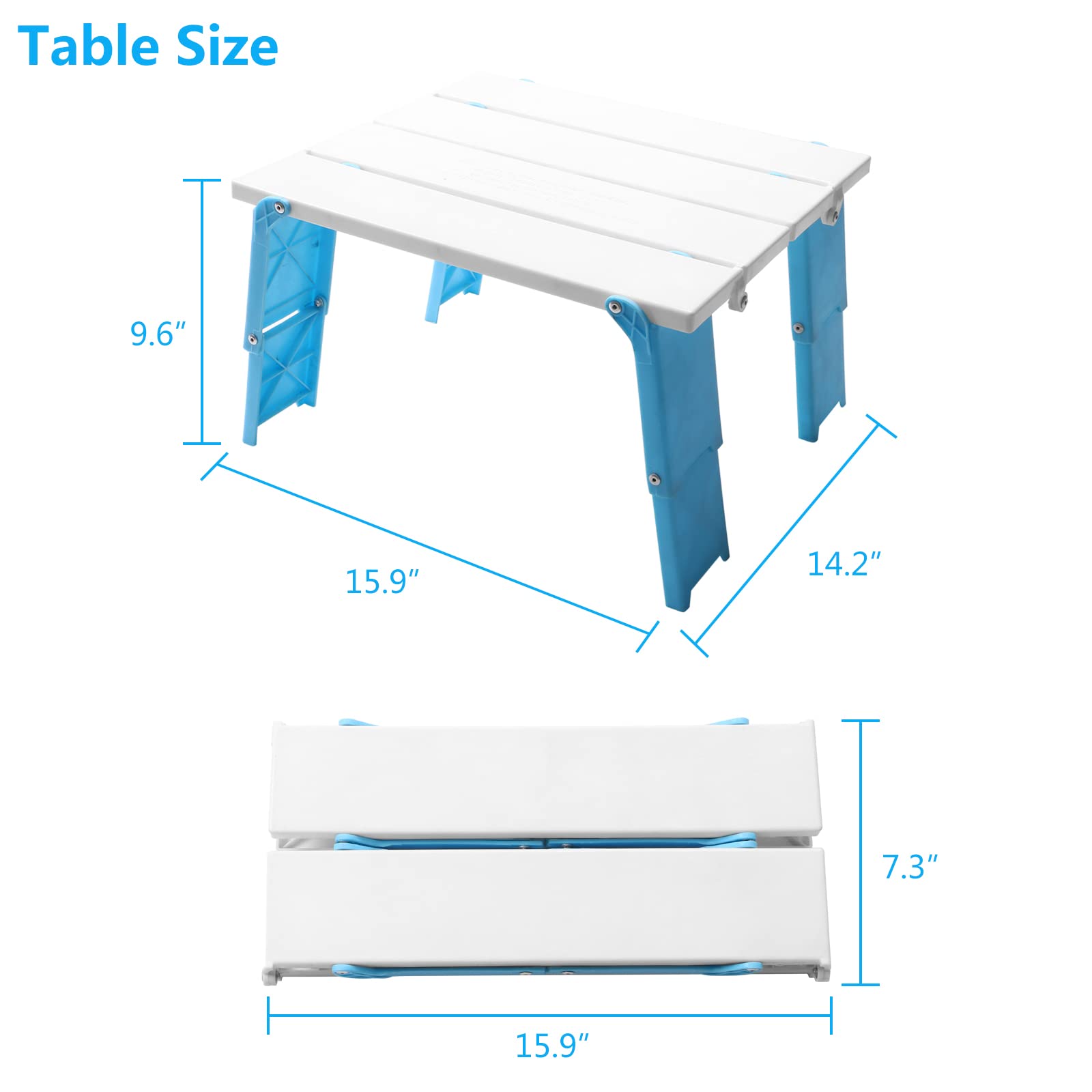 Modern-Depo table folded and zipped inside carry bag for easy transport benefit