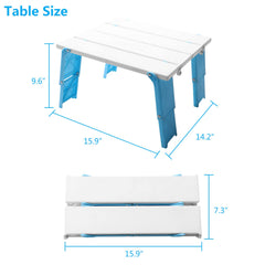 Modern-Depo table folded and zipped inside carry bag for easy transport benefit