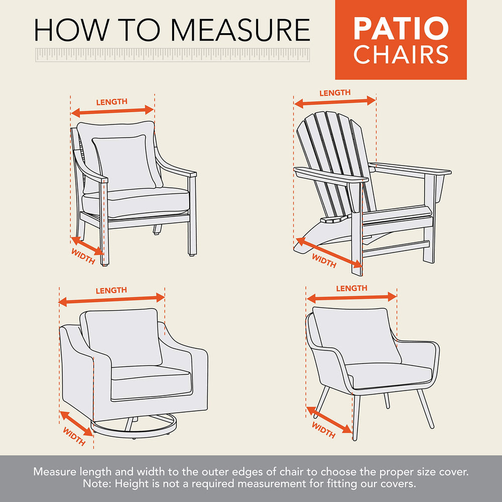 Modern Leisure side profile showing cover fit over chair silhouette