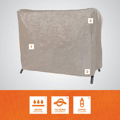 MODERN LEISURE reinforced grommet and hem for secure tie-downs that resist wind