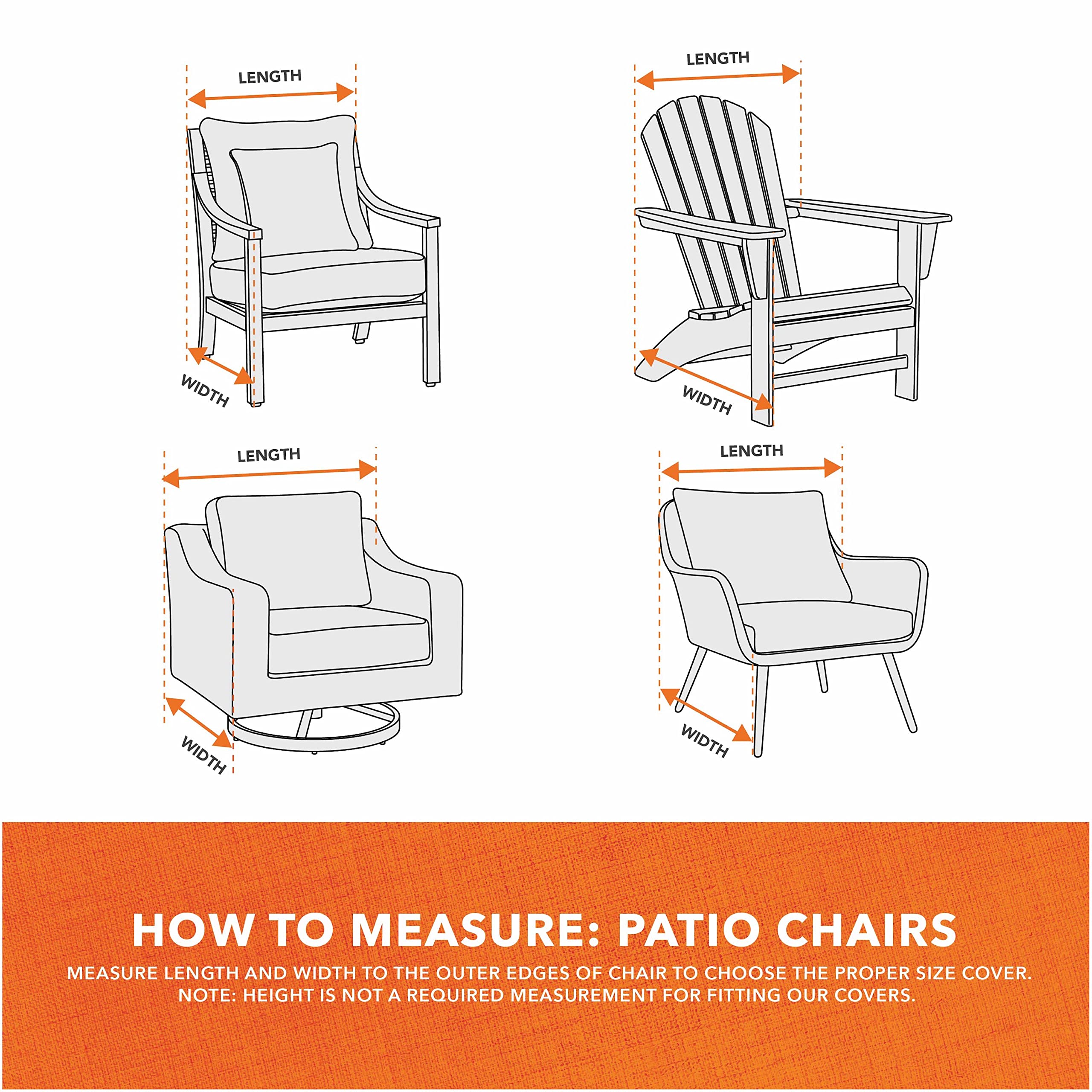 MODERN LEISURE cover in patio setting protecting chair from elements