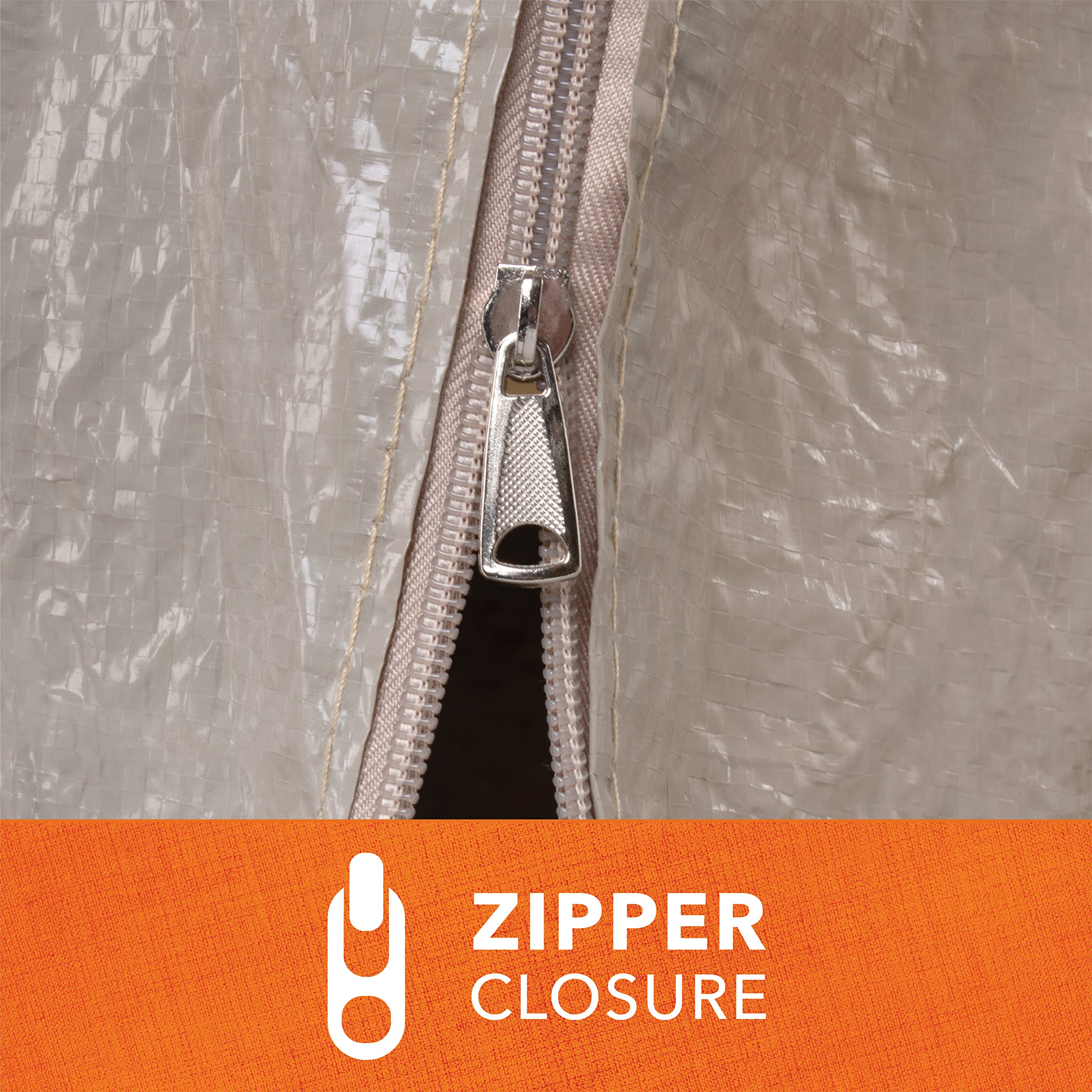 MODERN LEISURE brand label and material tag highlighting PVC-free construction and durability