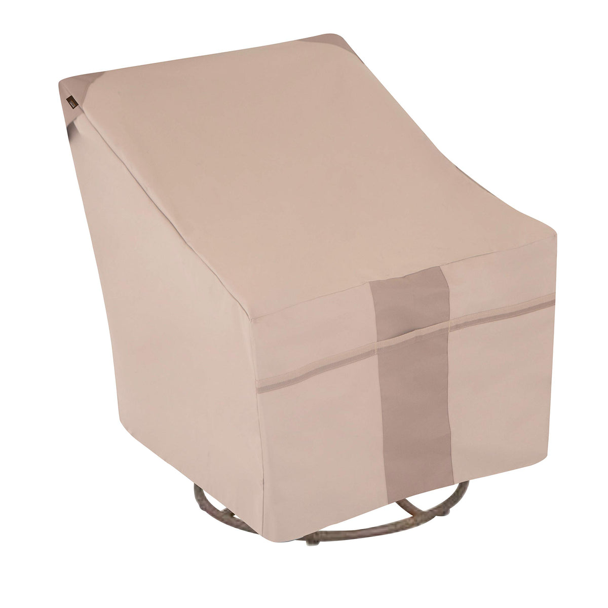 Modern Leisure front view of covered chair showing full protection and neat fit