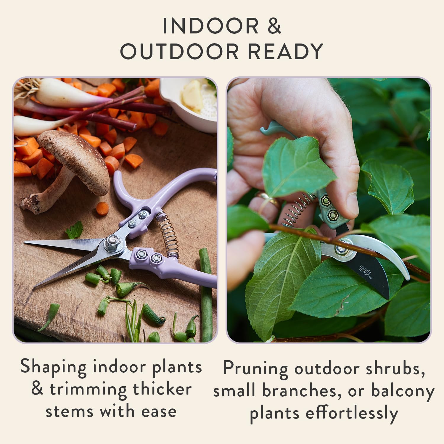 Modern Sprout safety latch detail locking blades closed for safe storage