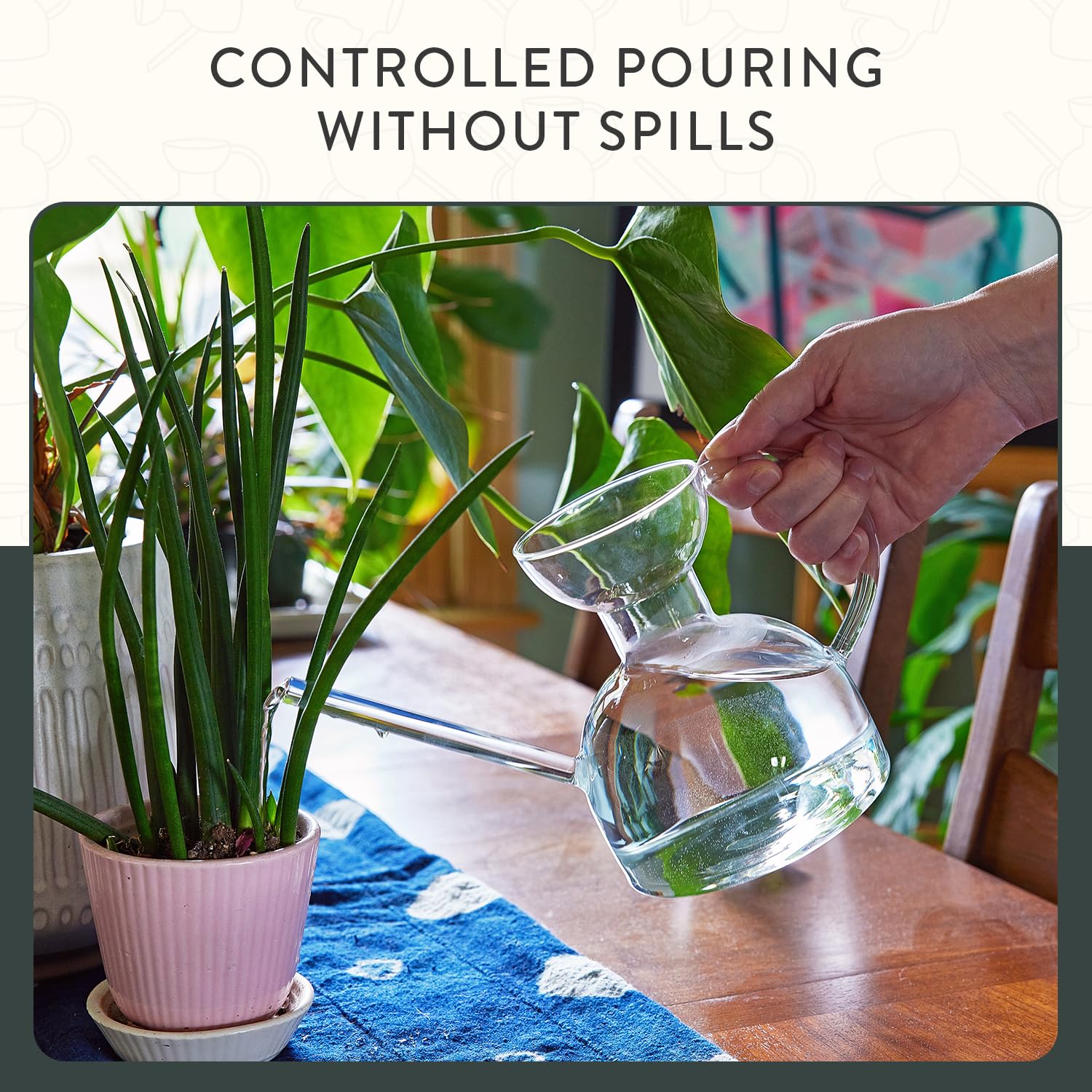 Modern Sprout as vase on shelf showing decorative versatility and aesthetic benefit