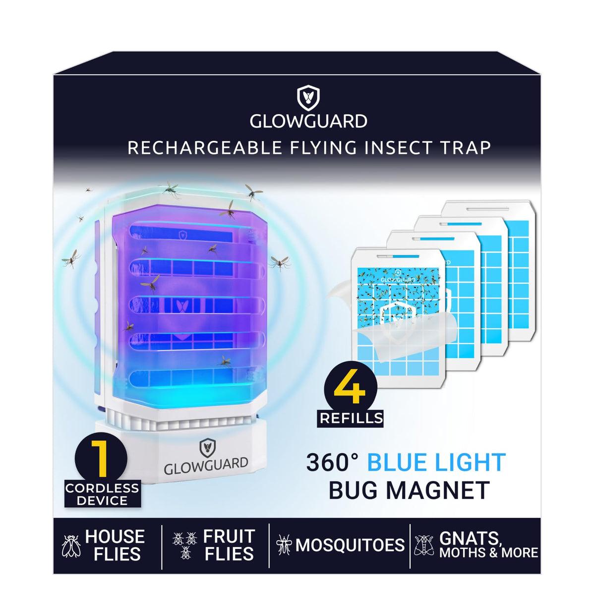 MODERN-X GlowGuard front view showing sleek design and quiet benefit