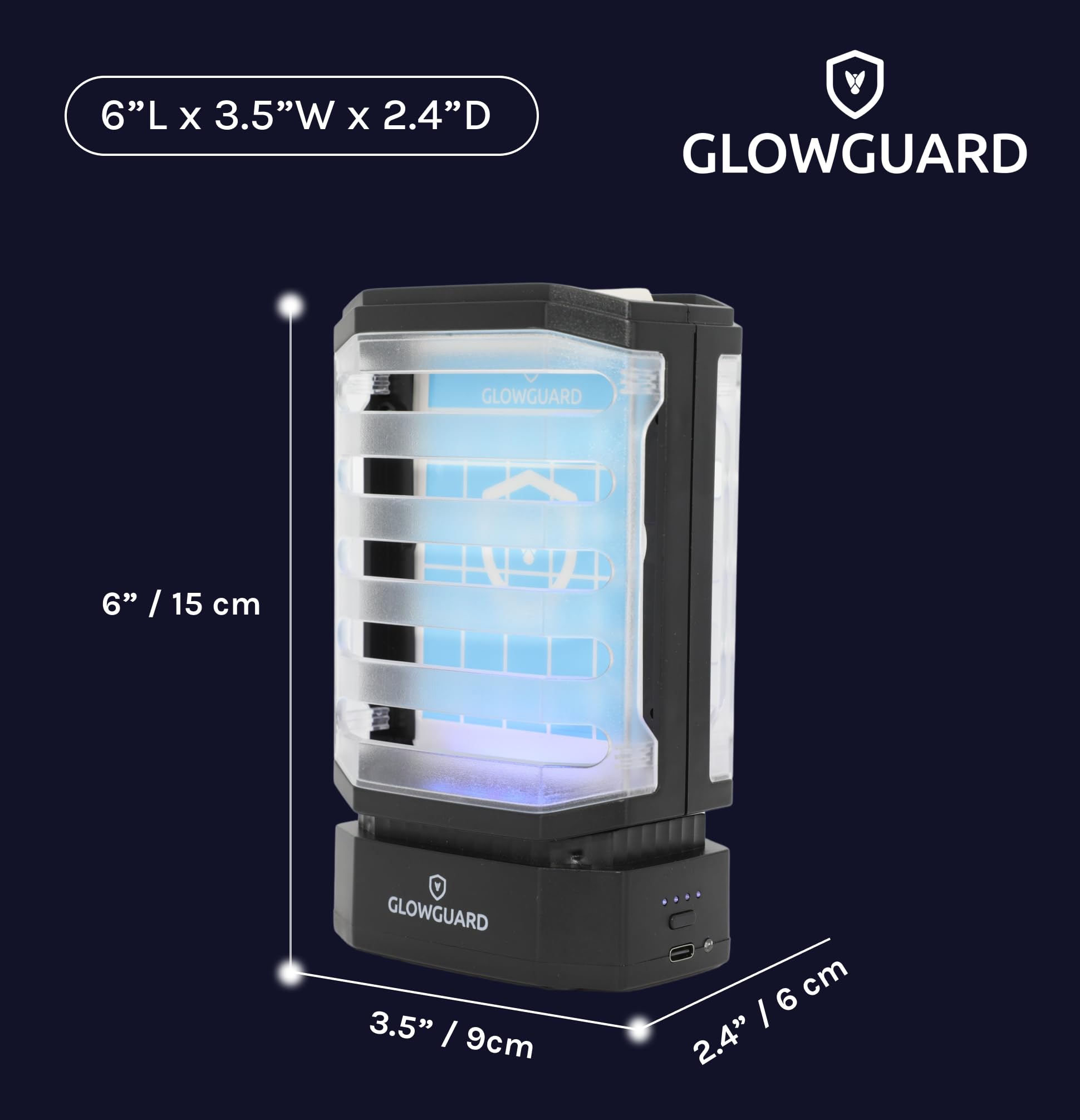 MODERN-X GlowGuard retail box with four refill cards displayed, ready-to-use starter kit benefit