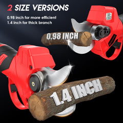 MODOFO SK5 blade close-up delivering precise, clean cuts on garden branches