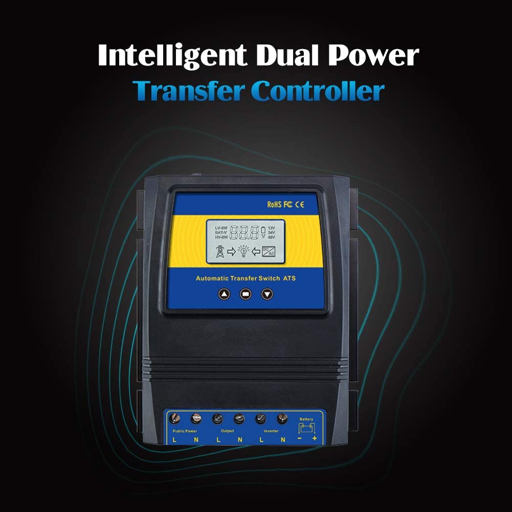 MOES ATS installed with solar array and inverter, reliable off-grid switching