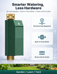 MOES brass inlet and outlet close-up proving leak-resistant, long-lasting hose connection