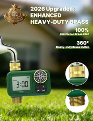 MOES close-up of brass connector threads delivering leak-resistant hose connection
