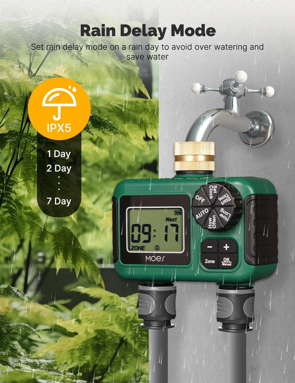 MOES next to hand showing compact size and easy outdoor handling