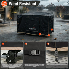 MOFCOVER hanging strap mounted on wall to free floor space