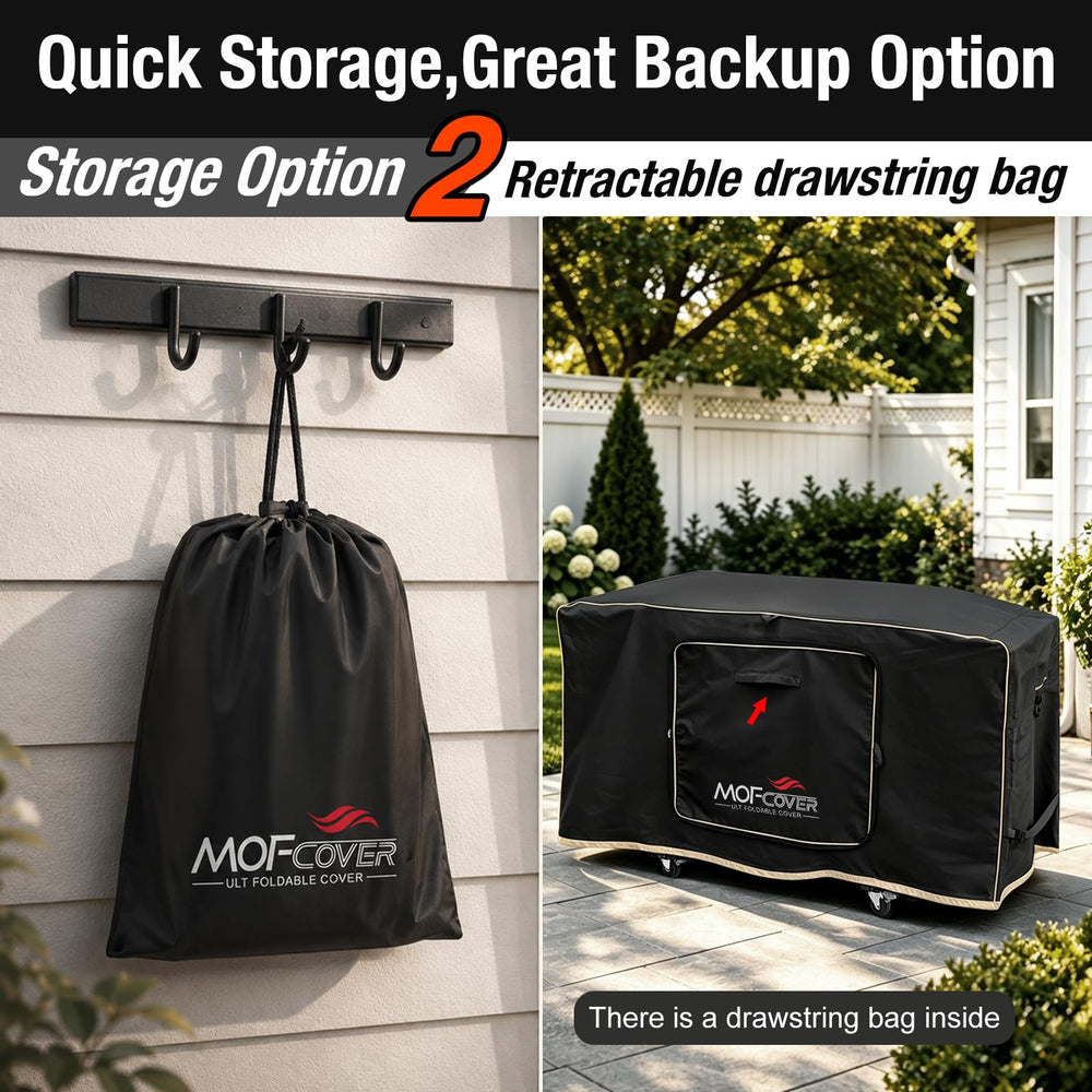 MOFCOVER large side vent promoting airflow to reduce moisture