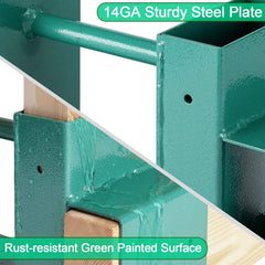 MOFEEZ base mounted on 2x4 demonstrating easy assembly and stable support