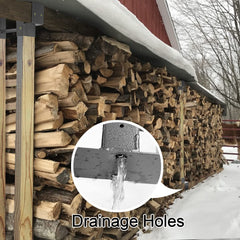 MOFEEZ drain hole detail enabling water escape to reduce wood rot and moisture