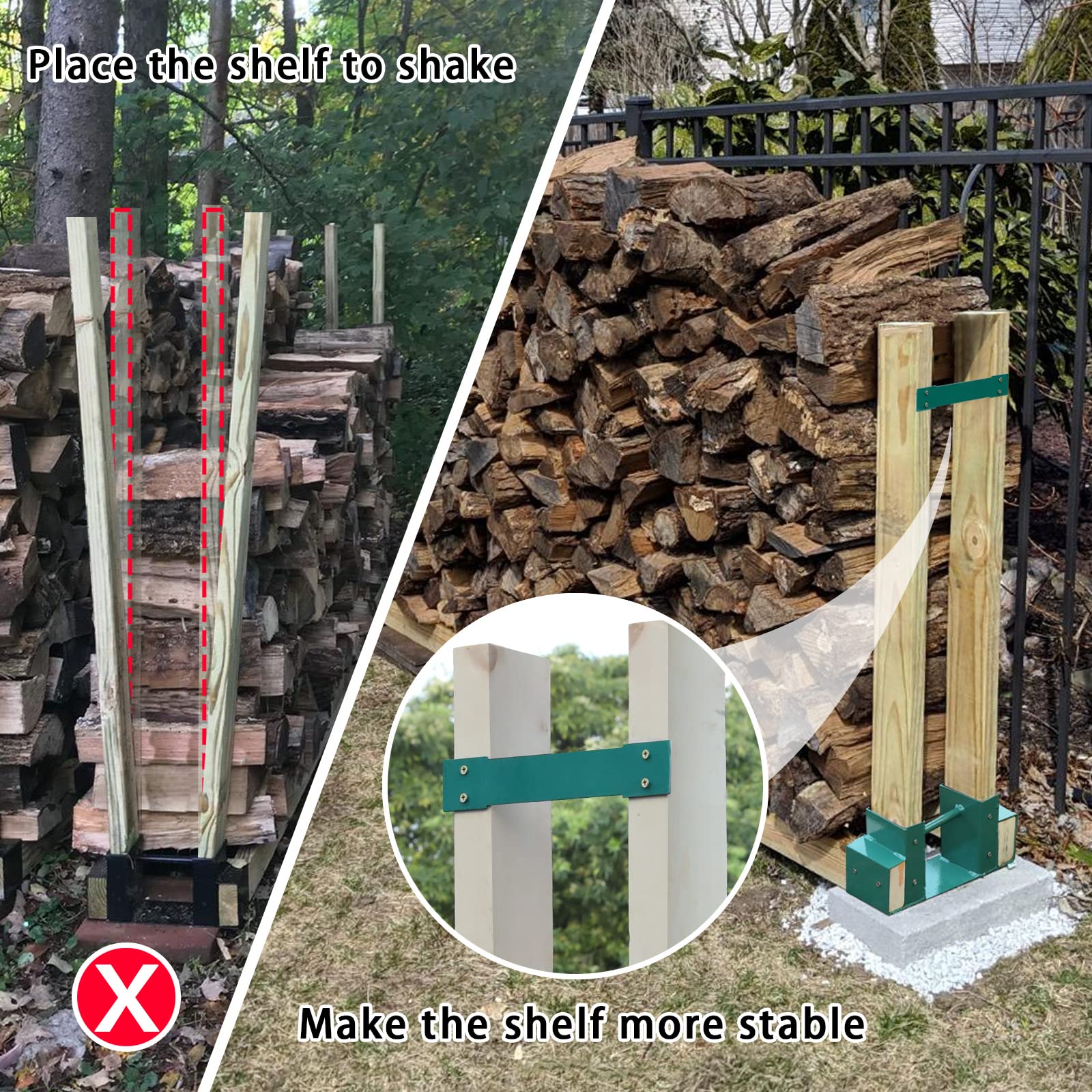 MOFEEZ scale comparison with stacked firewood to show heavy load capacity