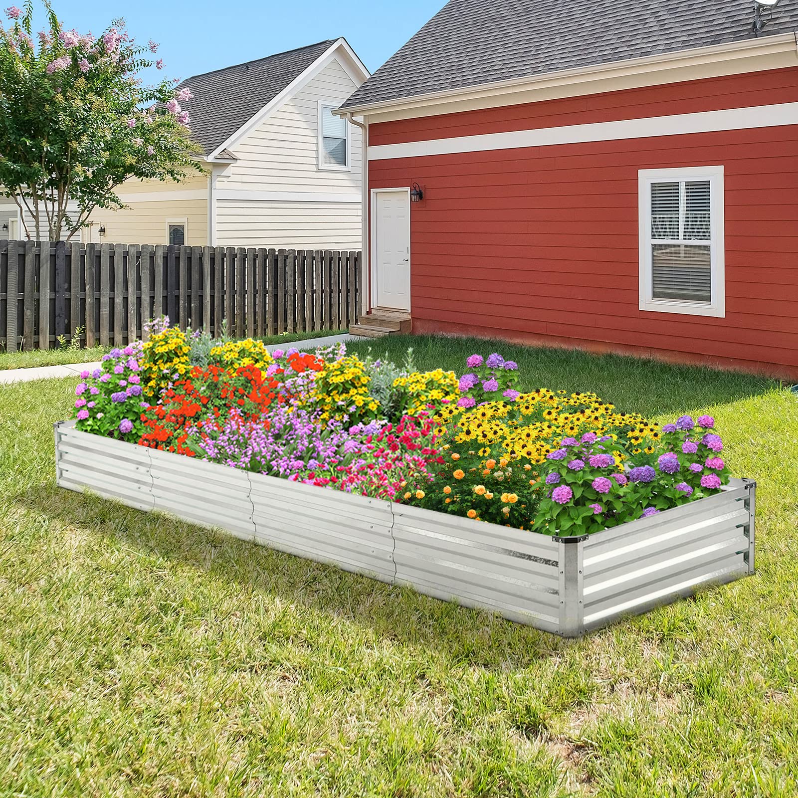 Mofesun bed planted with vegetables showing efficient use of growing area