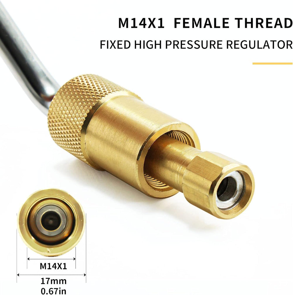MOFLAME 6ft hose laid out flat showing length and flexibility benefit