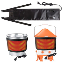 Mofuiry front view of strap wrapped on bucket showing easy installation and protection