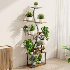Mogaath close-up of waterproof wooden shelf texture for durable plant support