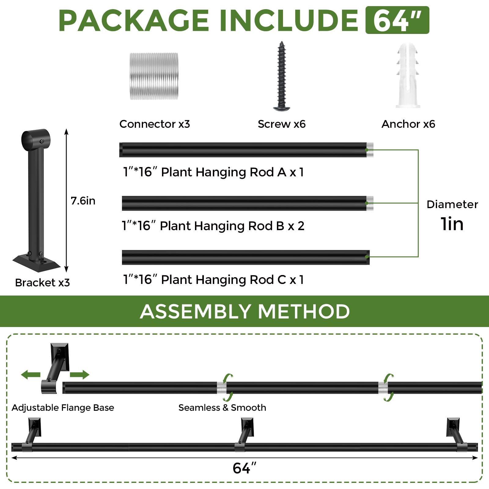 Mogaath loaded rod with multiple pots demonstrating 220‑lb capacity benefit