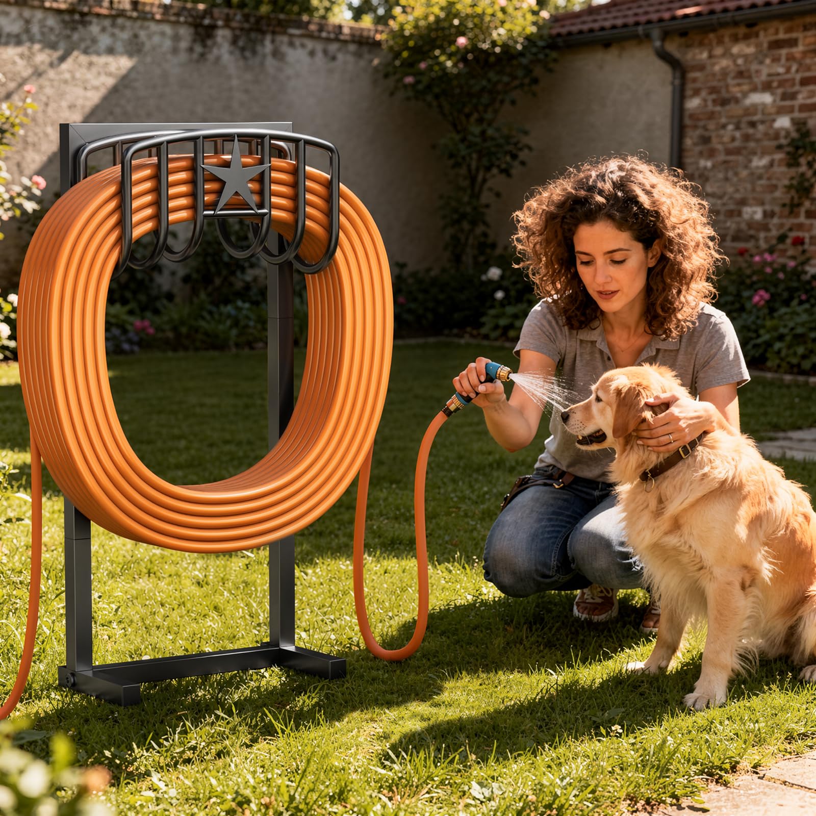 Mogaath placed in a garden setting keeping lawn tidy and accessible