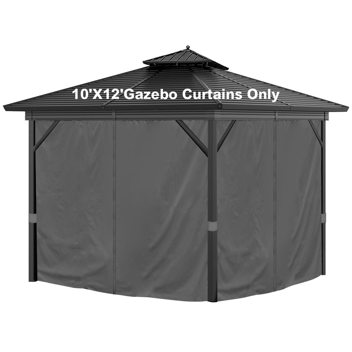 Mogtuo front view of closed curtains adding privacy and shade