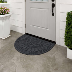 Mohawk Home recycled rubber backing detail providing extra grip to prevent mat slipping