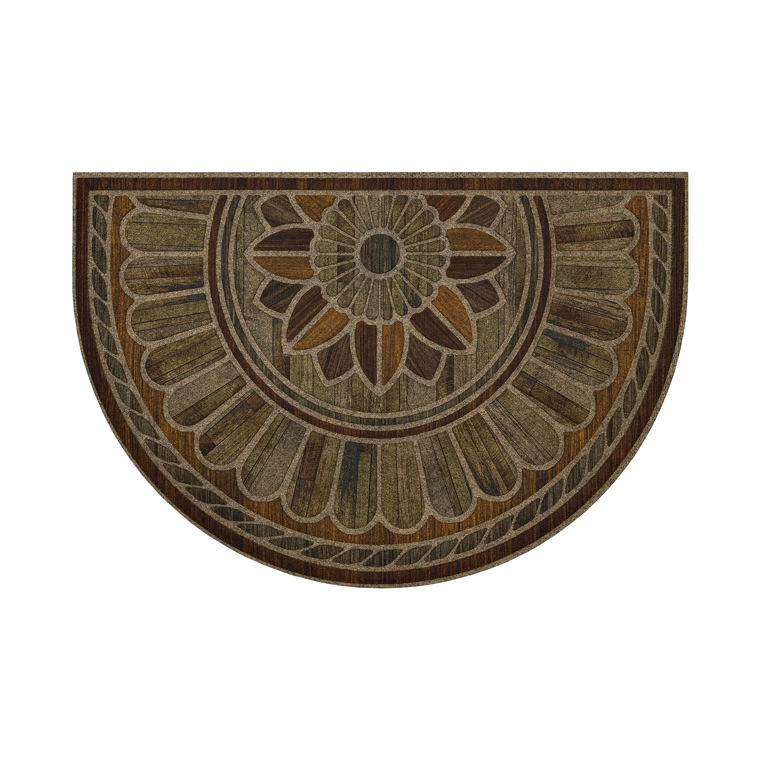 Mohawk Home recycled rubber backing shown for non-slip grip and durability benefit