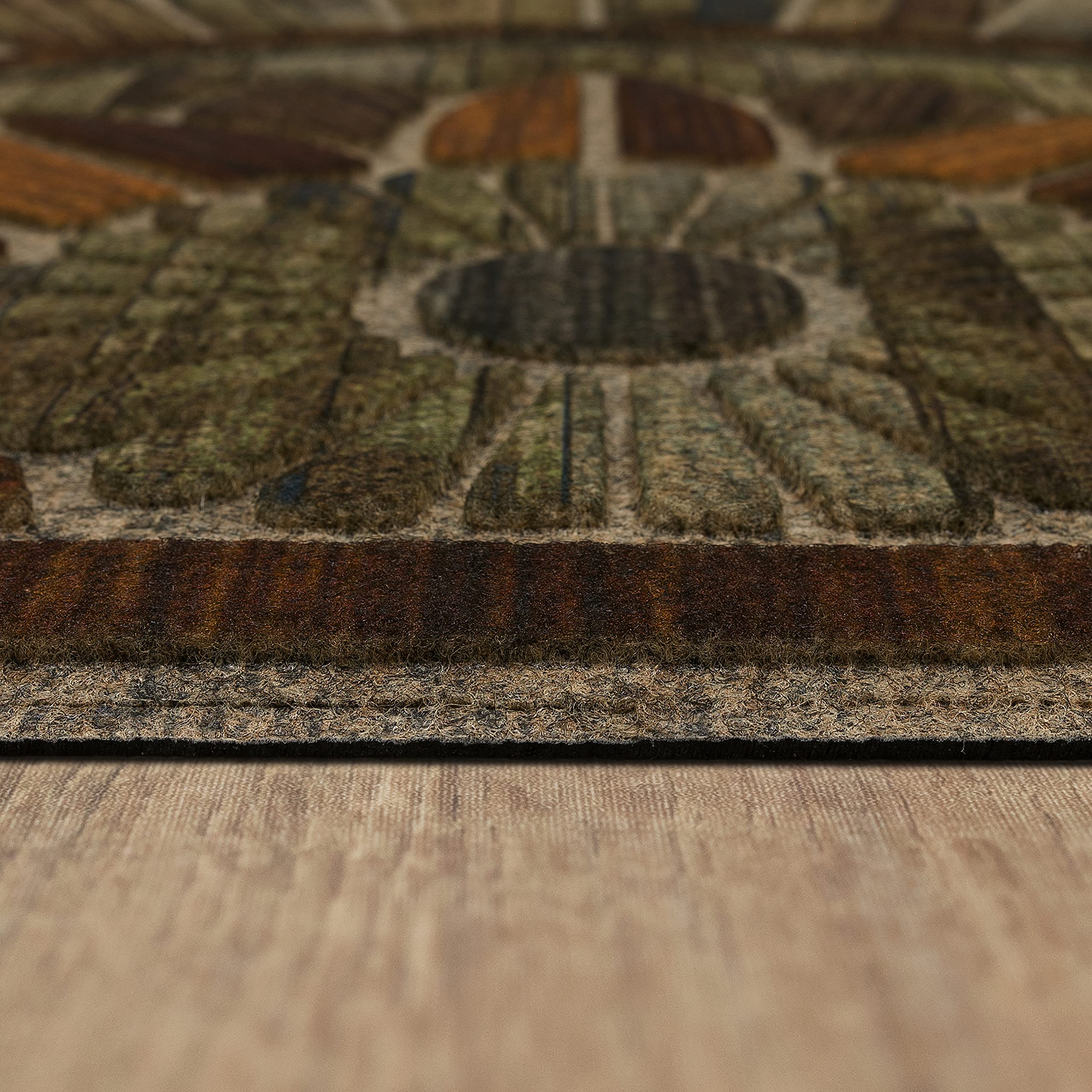 Mohawk Home mat in use on porch catching dirt and water to protect floors benefit