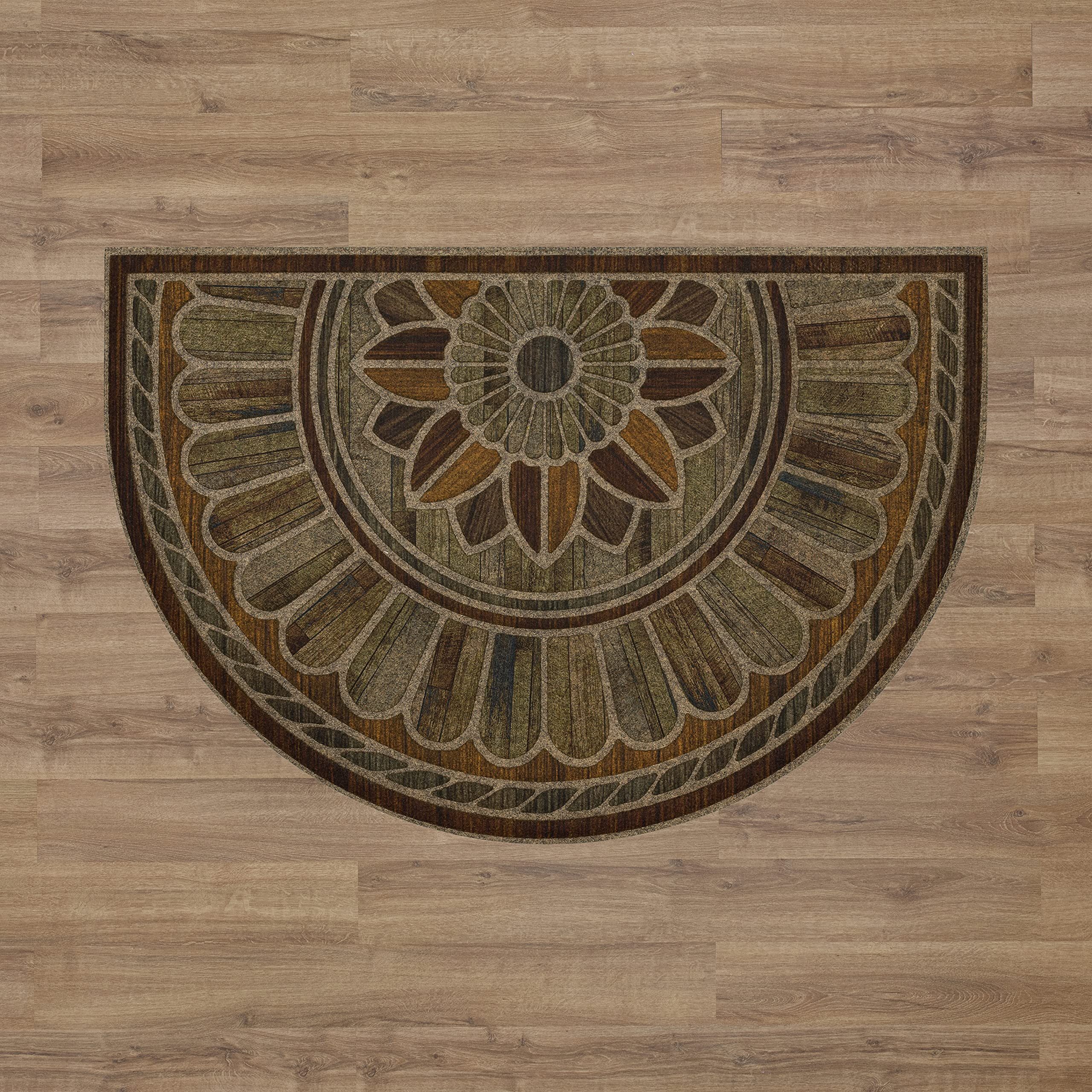 Mohawk Home lifestyle entrance with mat enhancing curb appeal and cleanliness benefit