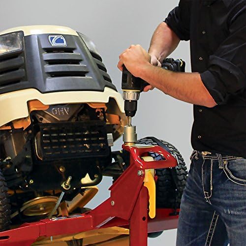 MoJack EZ MAX beside measuring tape demonstrating compatible wheel span