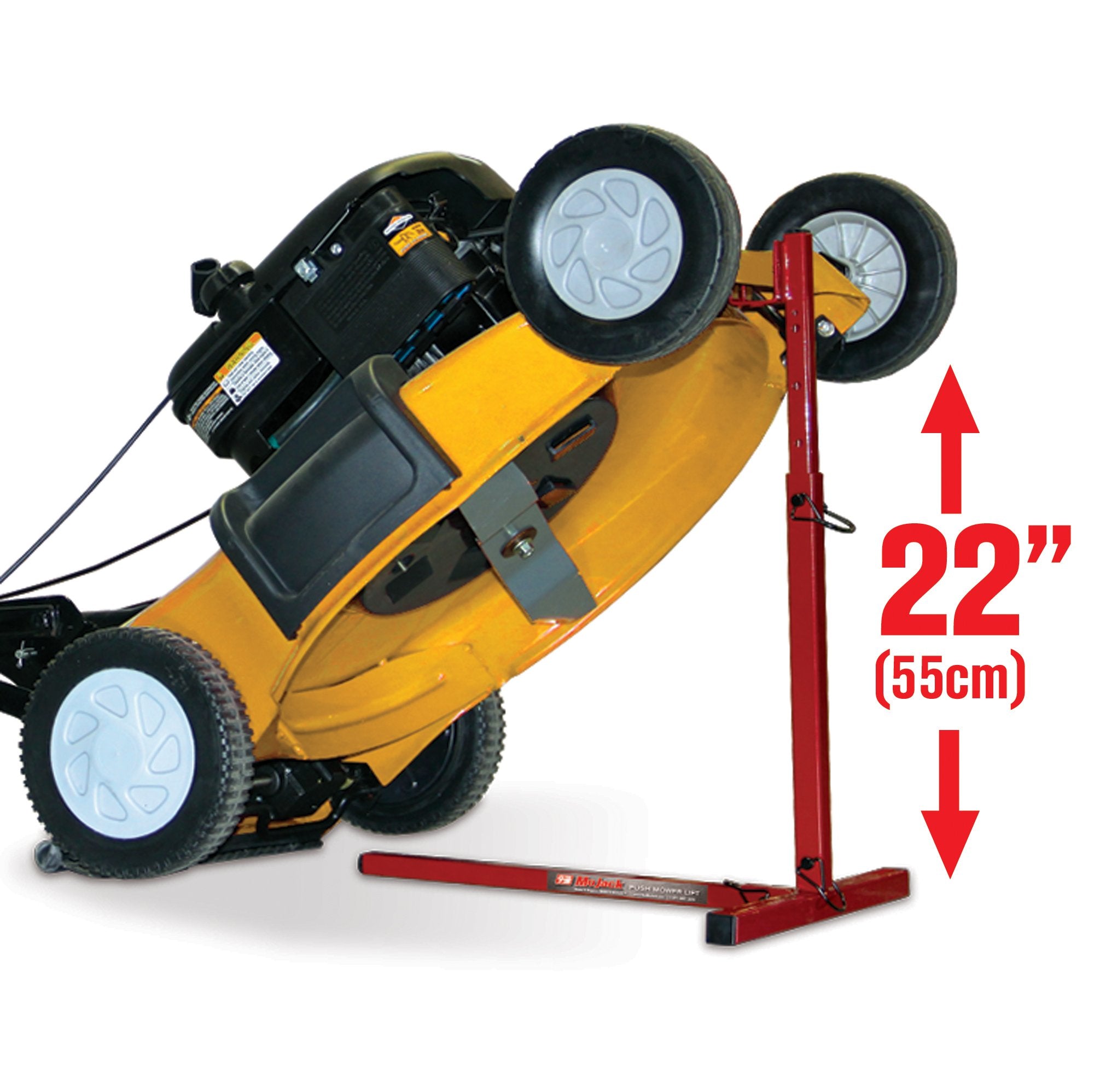 MoJack under-deck access demonstration enabling easy blade maintenance