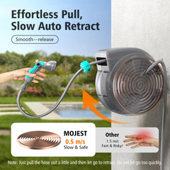 Mojest closeup of nozzle and handle detail demonstrating easy control