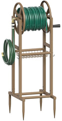 Mokeyder front view assembled showing stable base and full reel benefit organization