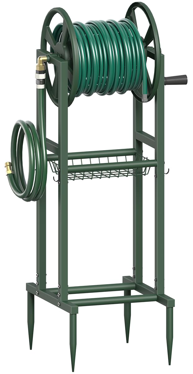 mokeyder front view assembled with hose showing tidy storage benefit