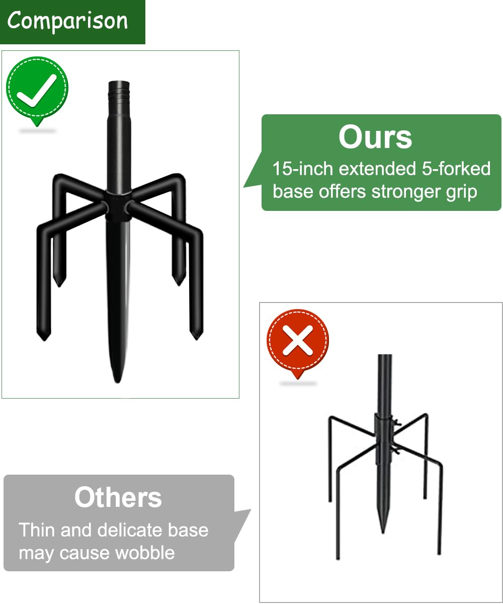 Mokeyder threaded extension sections showing easy height adjustment