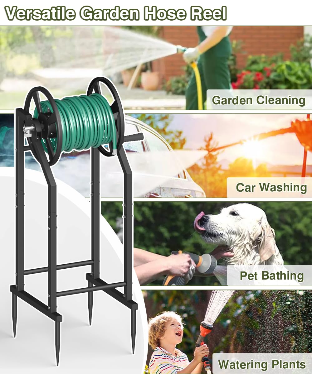 Mokeyder on patio in use showing portable watering convenience benefit