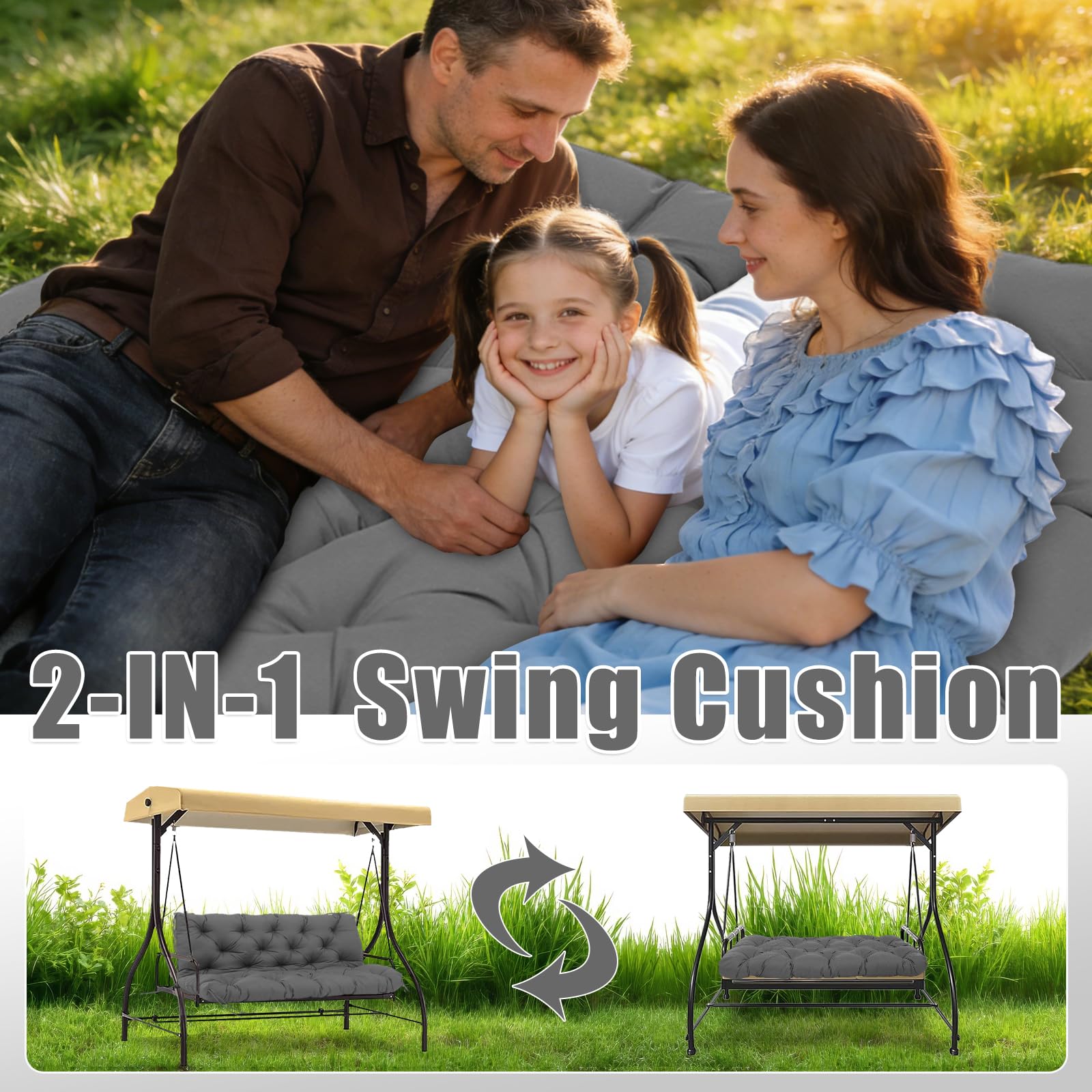 Mokoey reinforced corner ties detail preventing slipping on swing frames