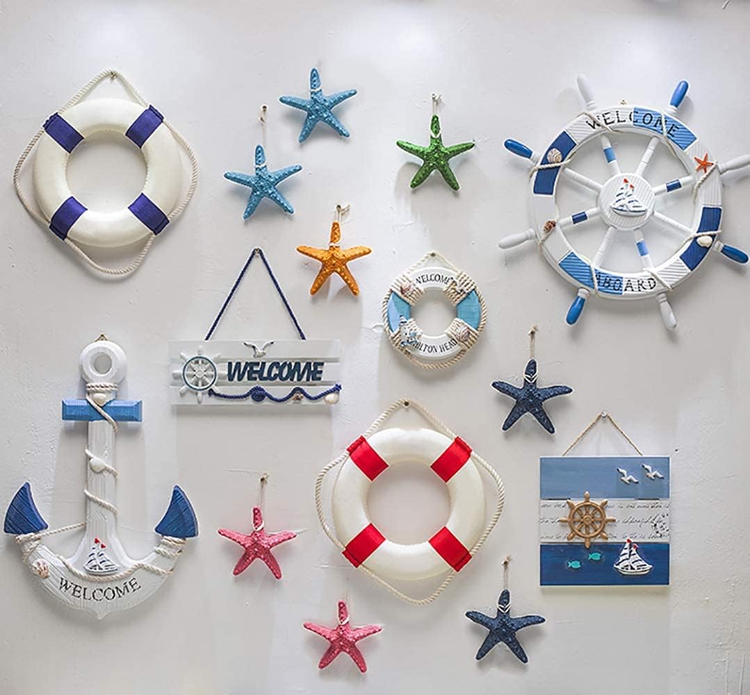 Momotata poolside hanging ring buoy as decor and quick-access safety device