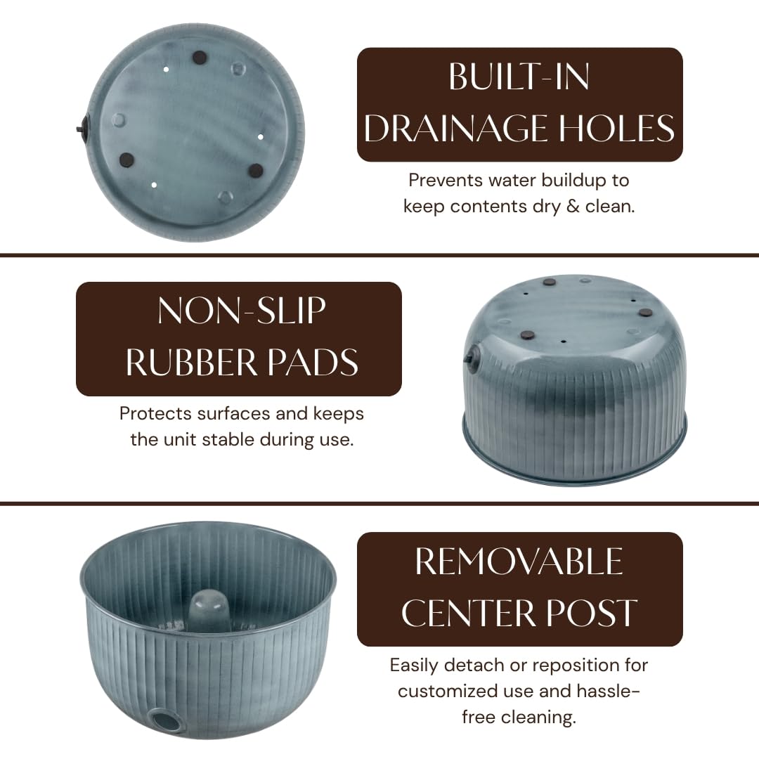Monarch Abode drainage spigot and rubber plug showing easy water release