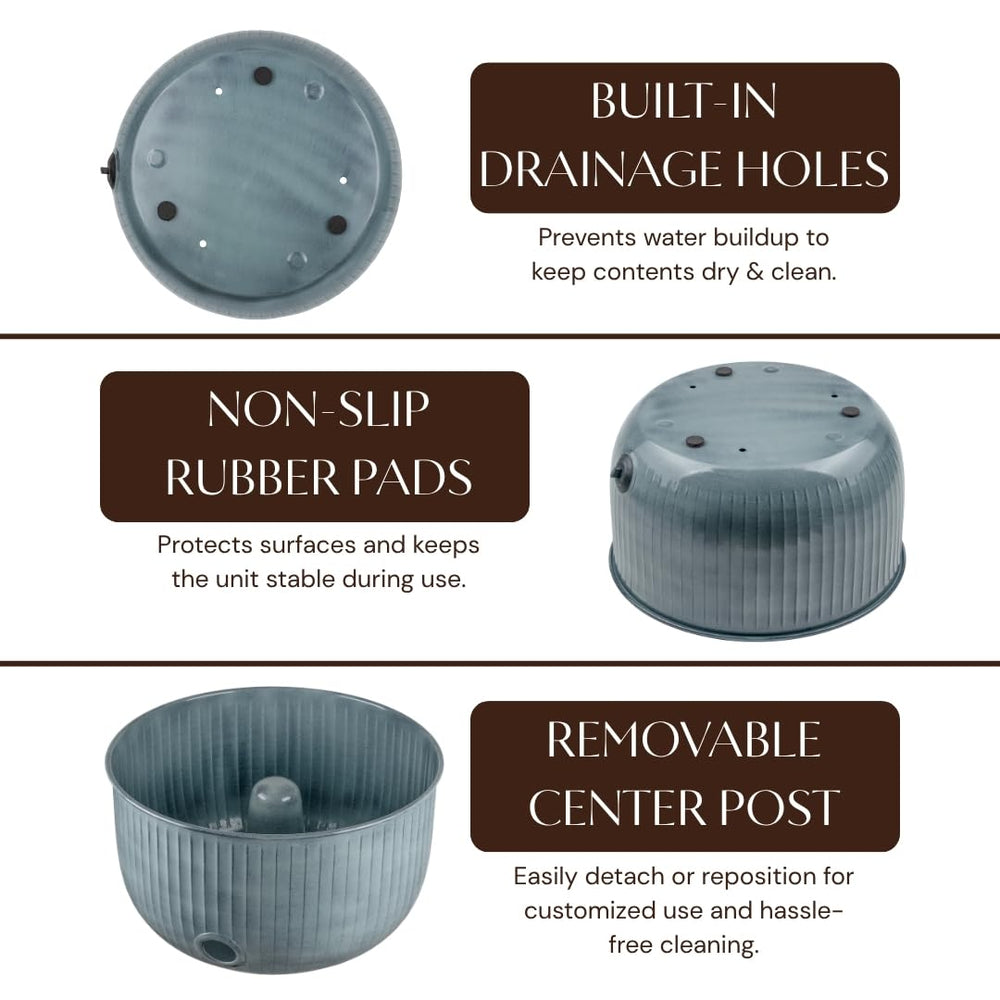 Monarch Abode drainage spigot and rubber plug showing easy water release