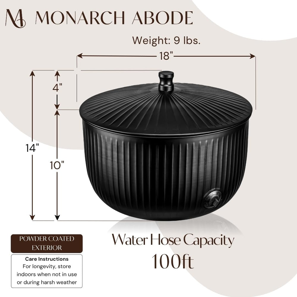 Monarch Abode lid removed interior shows center post for tidy coiling