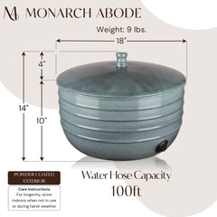 Monarch Abode with lid removed showing tidy hose storage benefit