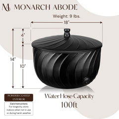 Monarch Abode open lid revealing center post for tangle-free coiling