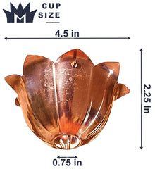 Monarch Rain Chains held by hand to show scale and easy, tool-free installation benefit