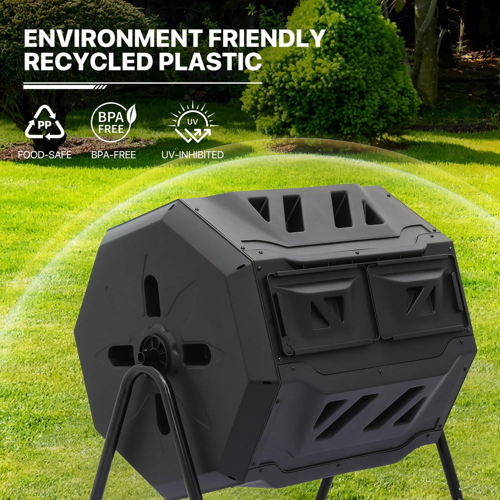 MoNiBloom side profile highlighting insulated dual chambers for continuous composting