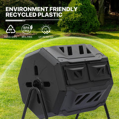 MoNiBloom side profile highlighting insulated dual chambers for continuous composting